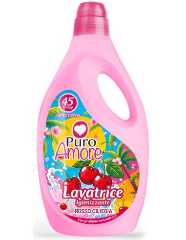 Puro Amore Detersivo Liquido Lavatrice 45 Lavaggi 2025ml - Ciliegia
